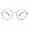 抗藍光眼鏡，金屬鏡框成人濾藍光眼鏡，有可調式鼻墊抗藍光眼鏡，不鏽鋼材質，有效過濾藍光，可阻擋紫外線，圓形鏡片 9013