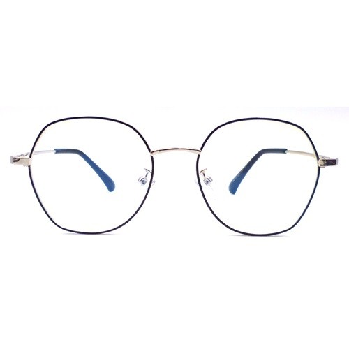 抗藍光眼鏡，金屬鏡框成人濾藍光眼鏡，有可調式鼻墊抗藍光眼鏡，不鏽鋼材質，有效過濾藍光，可阻擋紫外線，圓形鏡片 9013